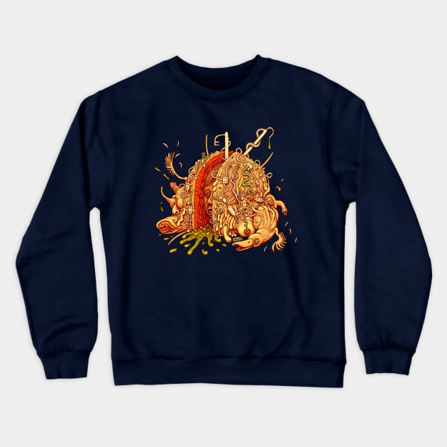 5G Duck Tumor Crewneck Sweatshirt by tom af brockbrock